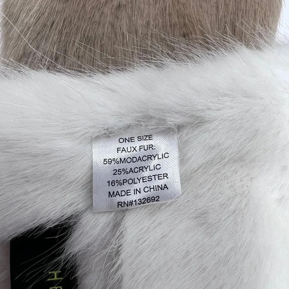 NWT H by Heurueh Faux Fur Scarf - Picture 3 of 5